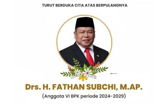 Bawaslu Kabupaten Pringsewu Sampaikan Duka Cita atas Wafatnya Anggota VI BPK RI Drs. H. Fathan Subchi, M.AP.