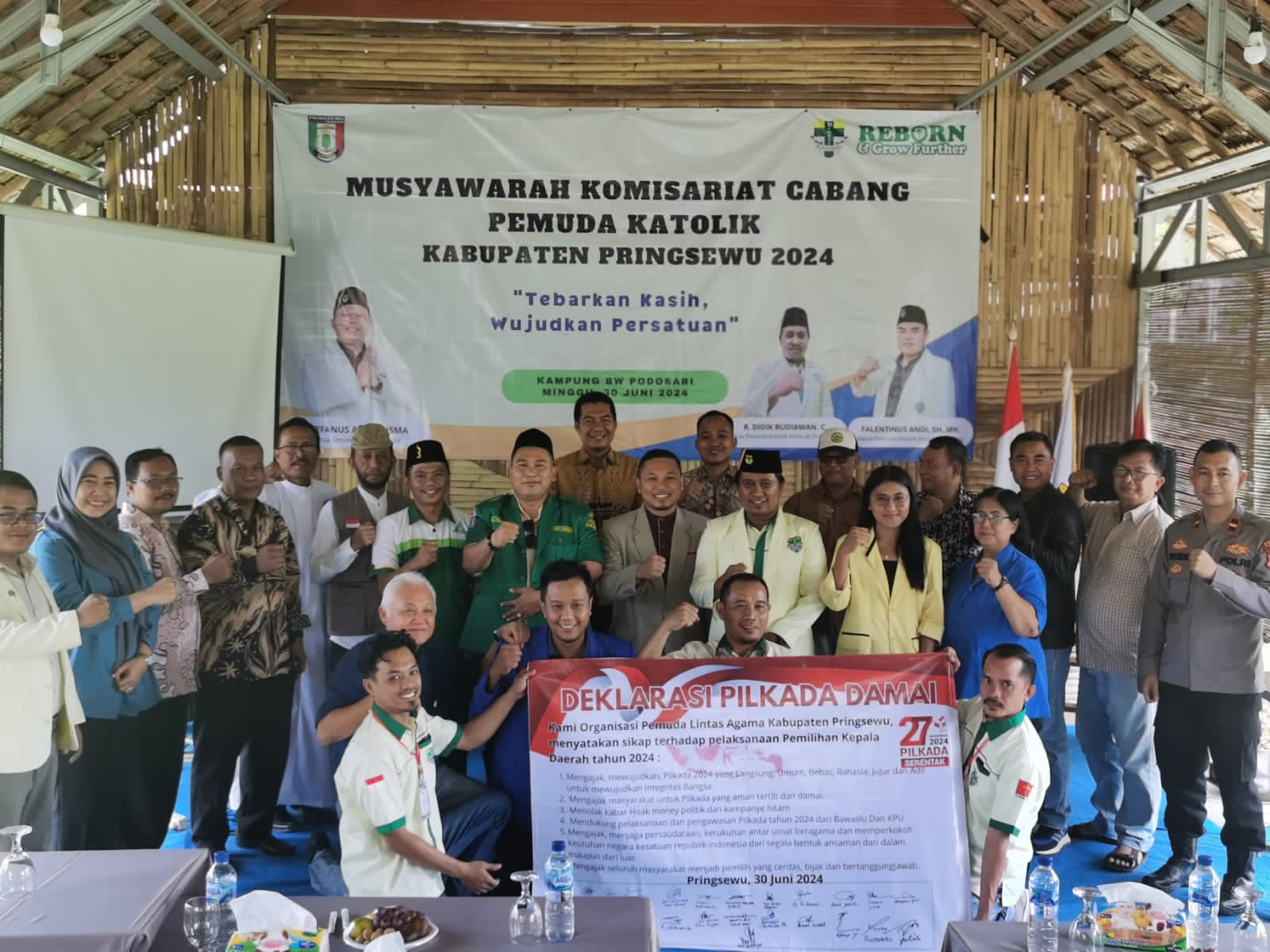 SUPRONDI : DEKLARASI DAMAI PILKADA OLEH PEMUDA LINTAS AGAMA,  BENTENG KUAT LAWAN POLITISASI IDENTITAS 