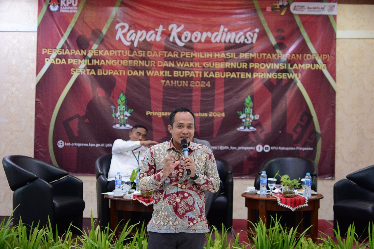 Bawaslu Pringsewu Ingatkan Sanksi Pidana Pemberi Keterangan Tidak Benar Dalam Penyusunan Daftar Pemilih