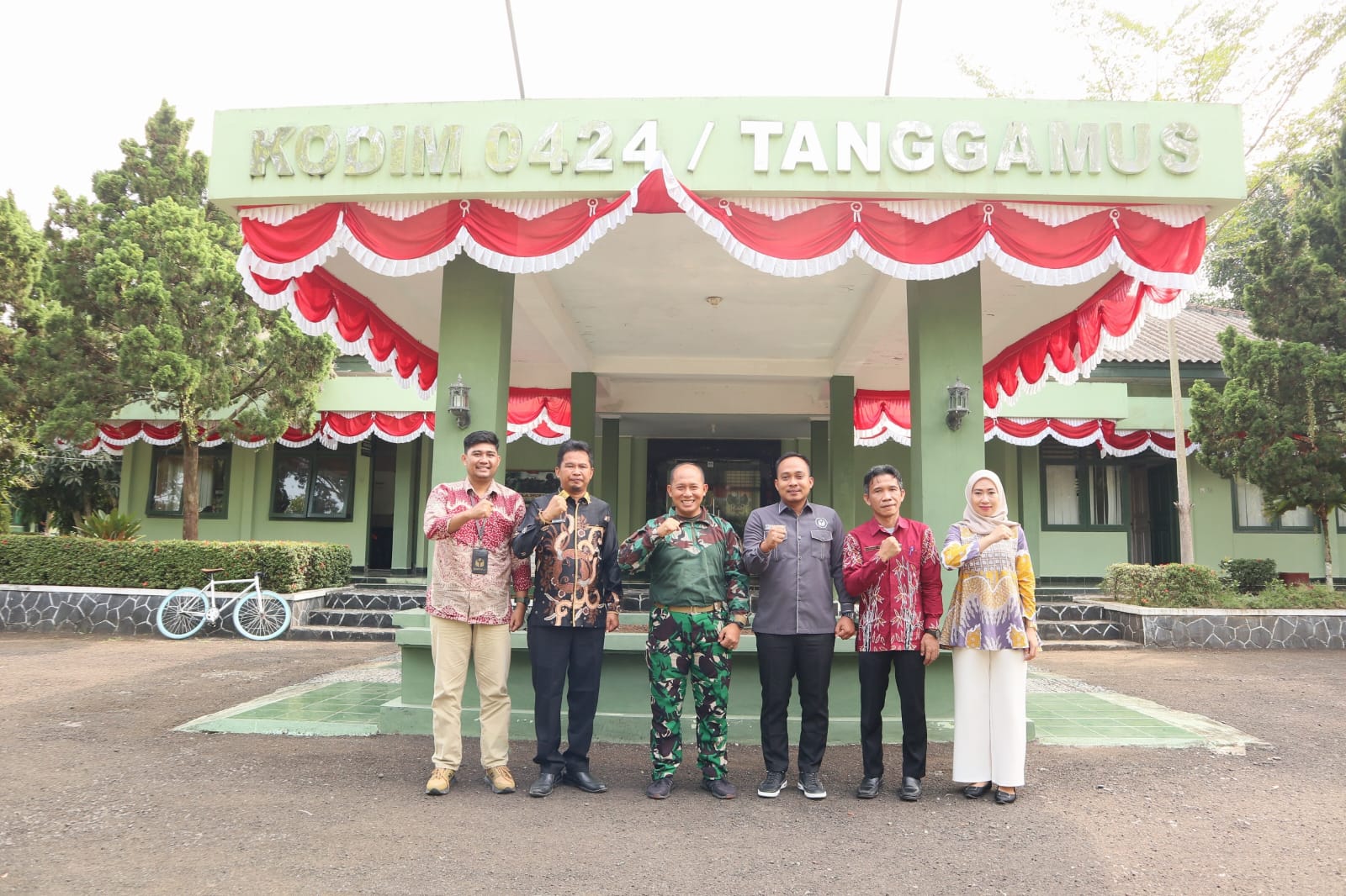 Audiensi Ke Kodim 0424 Tanggamus, Bawaslu Pringsewu Bangun Sinergi Bersama