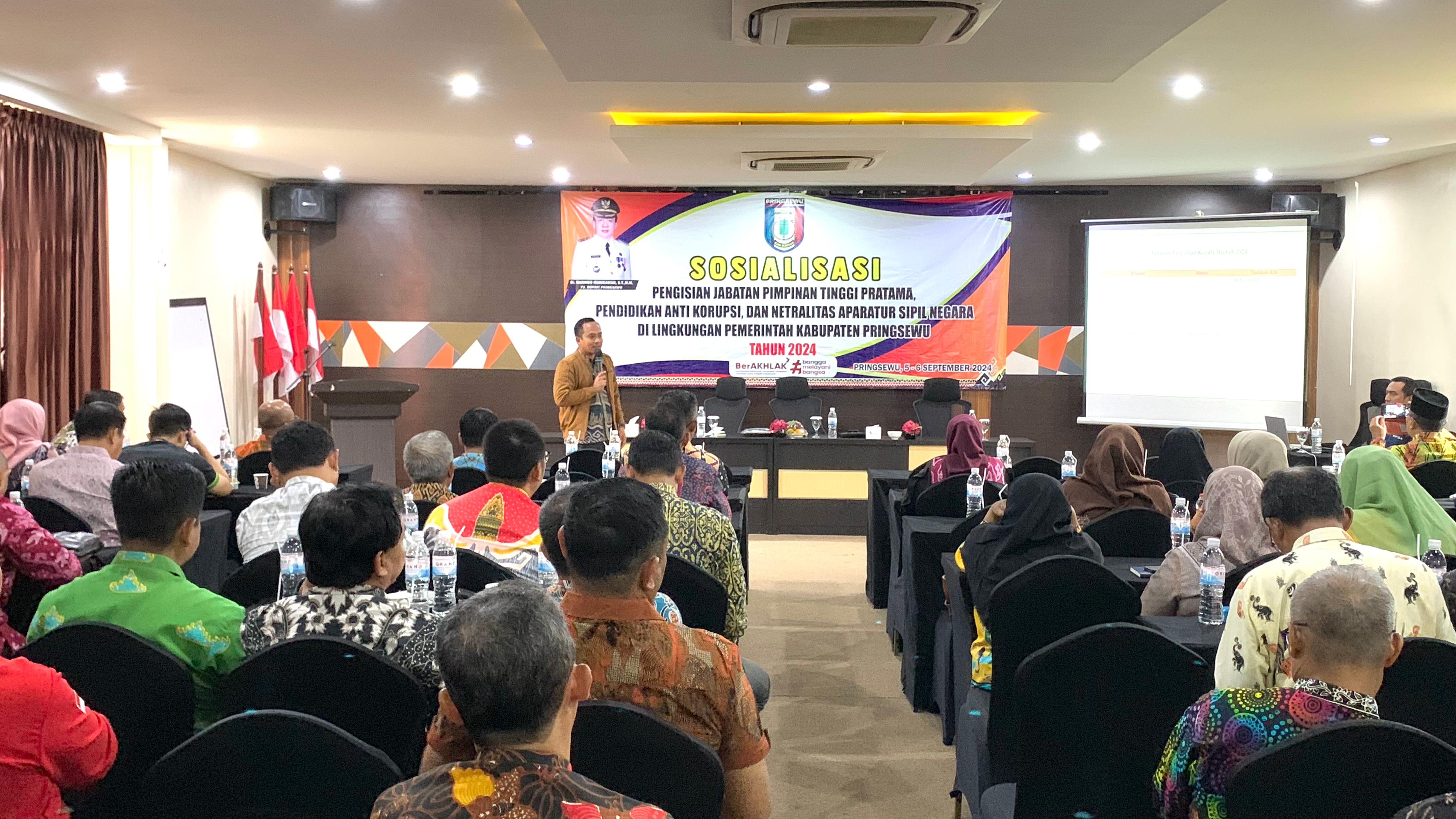 Bawaslu Pringsewu Tegaskan Larangan ASN Terlibat Politik Praktis di Pemilihan Serentak 2024 