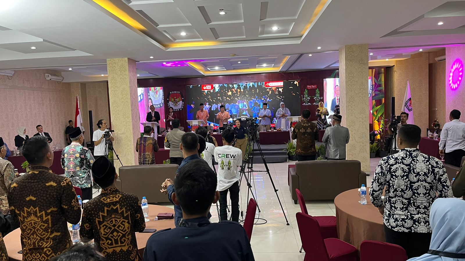 Bawaslu Pringsewu Awasi Pelaksanaan Debat Publik Terbuka Paslon Pilkada 2024