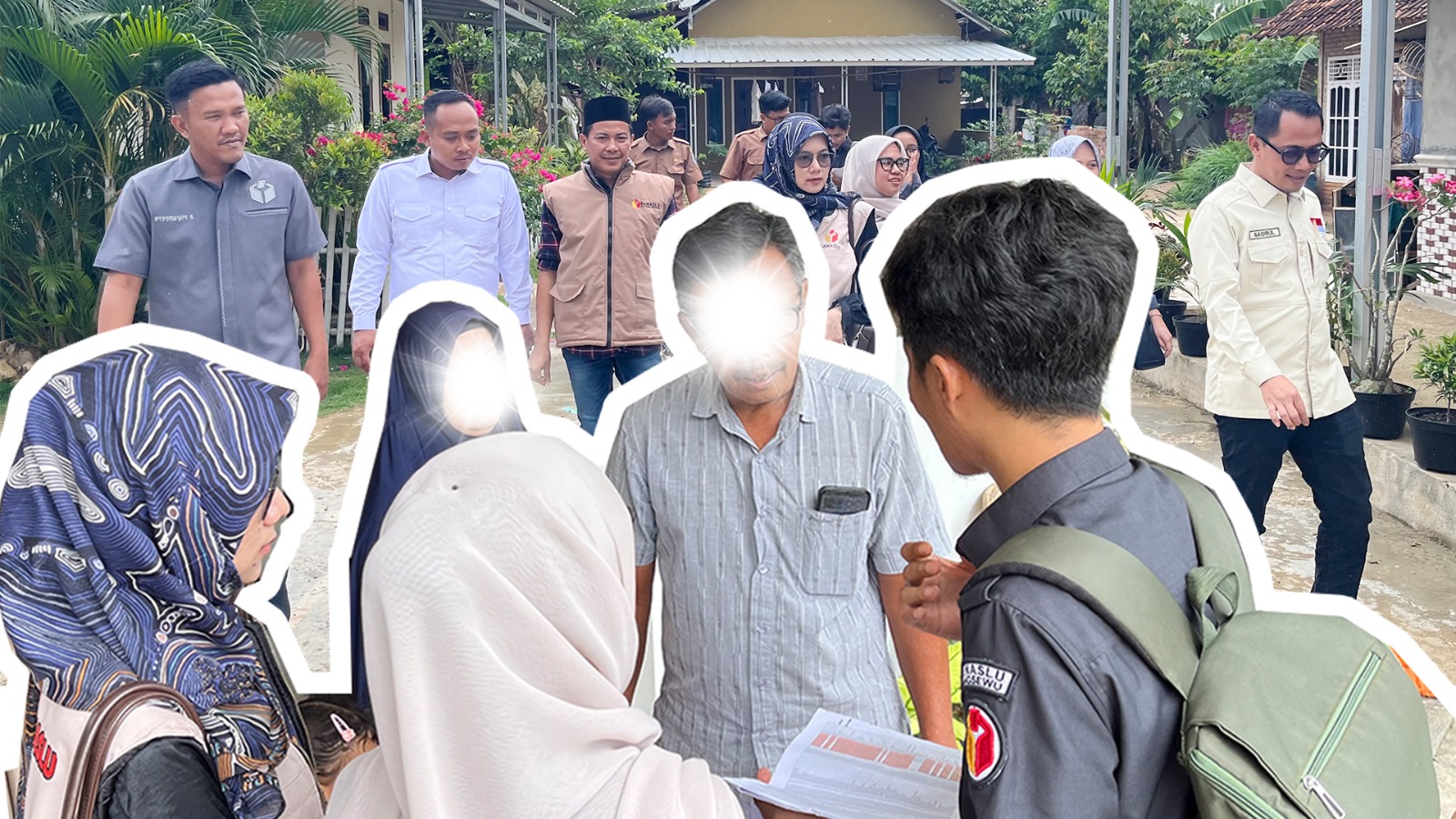 Foto Saat adan Pengawas Pemilihan Umum (Bawaslu) Kabupaten Pringsewu melaksanakan kegiatan uji petik di Kecamatan Gadingrejo, Kabupaten Pringsewu,