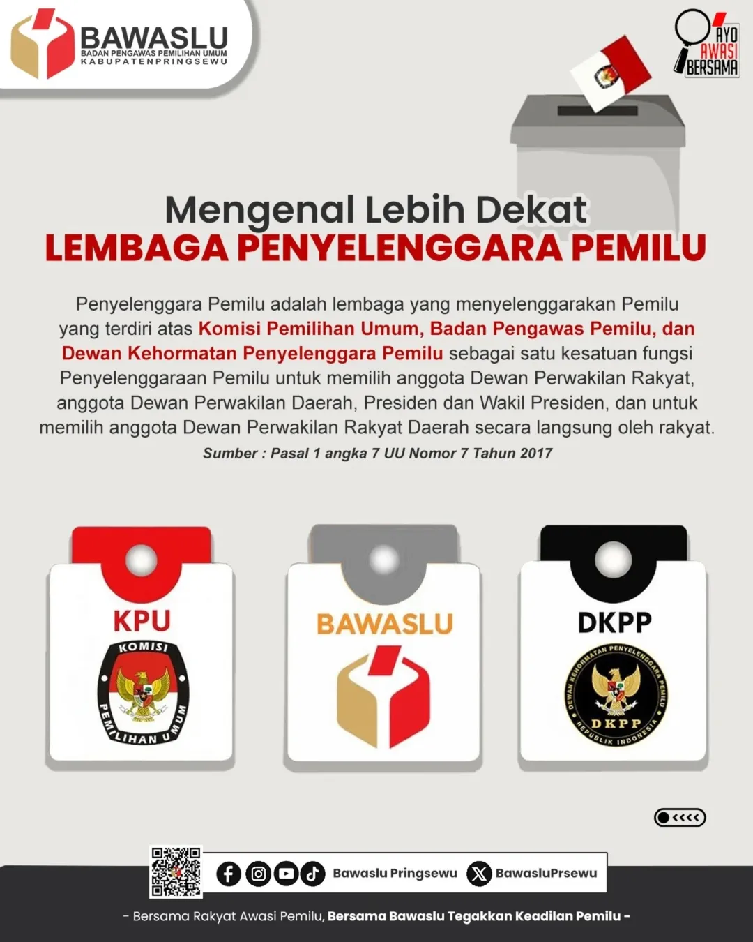 Mengenal Lebih Dekat Penyelenggara Pemilu