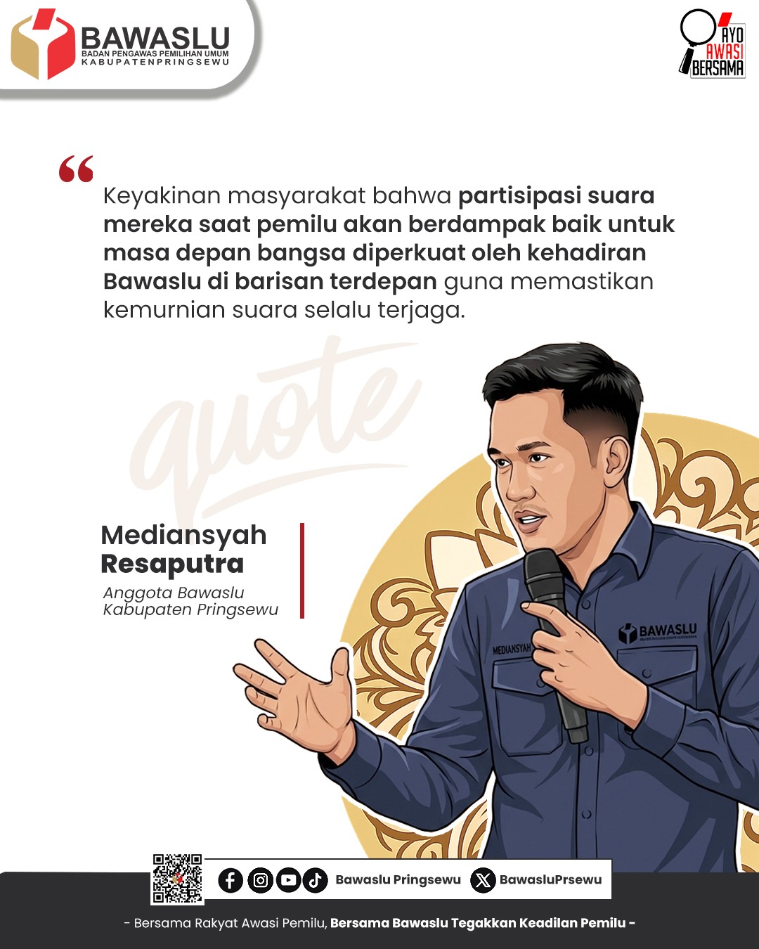 Pesan Awal Tahun 2026: Mediansyah Resaputra Ajak Perkuat Kepercayaan Publik terhadap Demokrasi
