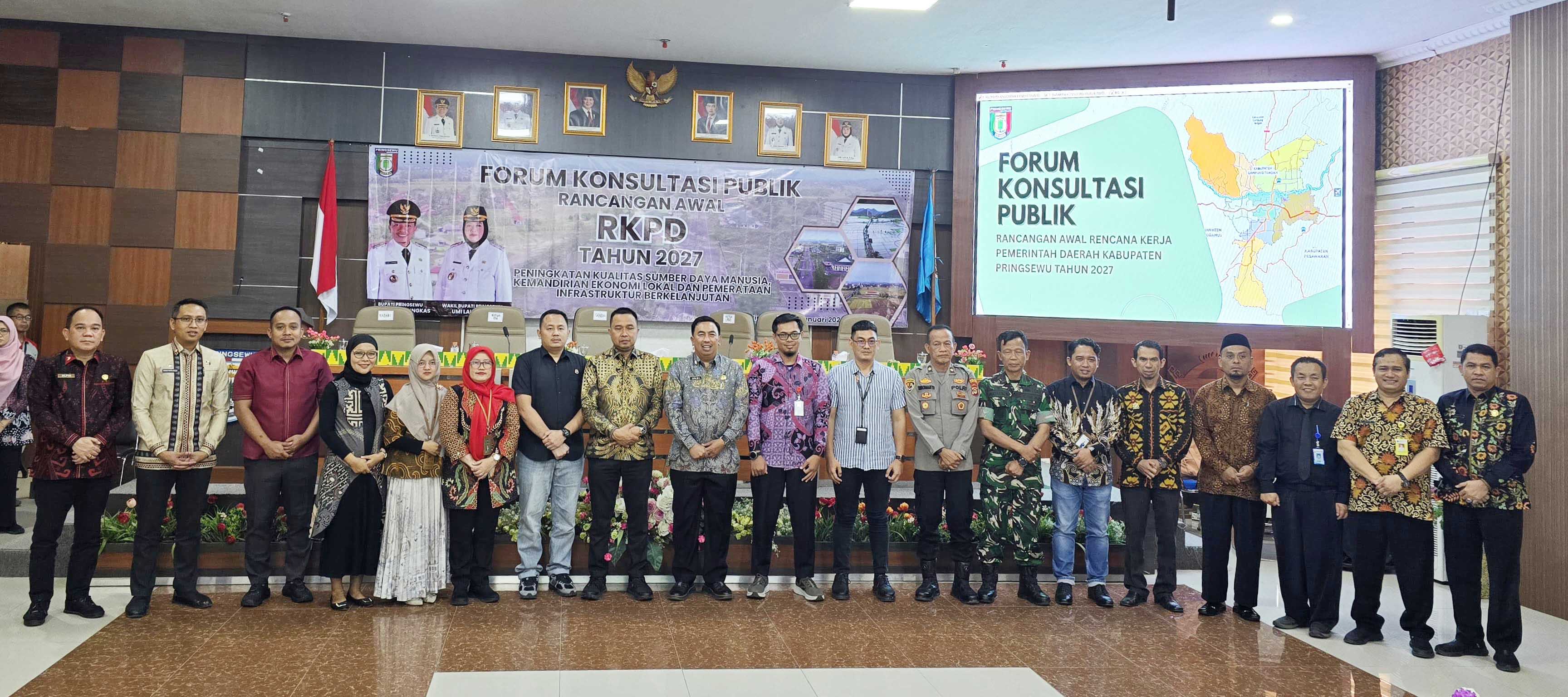 Kegiatan Forum Konsultasi Publik Rancangan Awal Rencana Kerja Pemerintah Daerah (RKPD) Kabupaten Pringsewu Tahun 2027