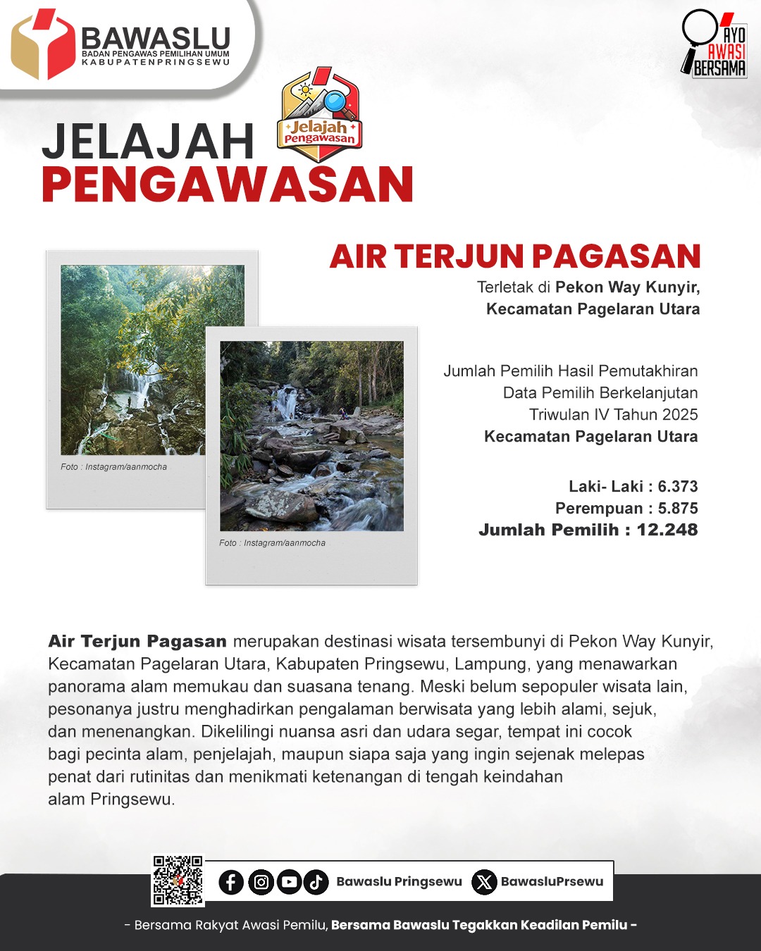 Air Terjun Pagasan, Surga Alam Tersembunyi di Pagelaran Utara