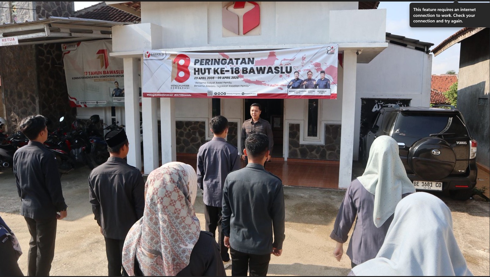 Jaga Kedisiplinan, Bangun Semangat Kebersamaan dan Motivasi Kerja, Bawaslu Pringsewu Gelar Apel Rutin