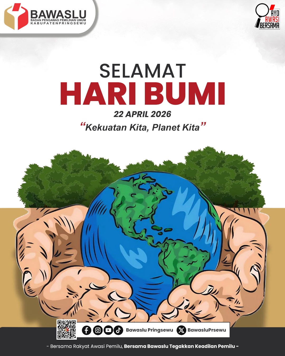 Bawaslu Pringsewu: Menjaga Bumi Sama Pentingnya dengan Menjaga Integritas Demokrasi