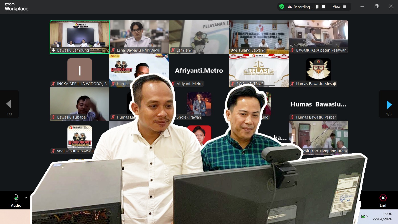 Tingkatkan Kualitas Publikasi di Masa Non Tahapan, Bawaslu Pringsewu Ikuti Rapat Evaluasi Medsos dan Keterbukaan Informasi Publik