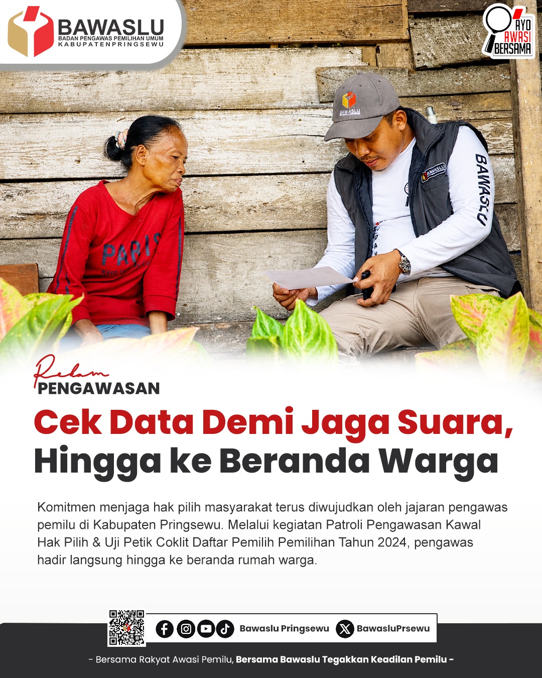 Cek Data Demi Jaga Suara, Pengawasan Hingga ke Beranda Warga