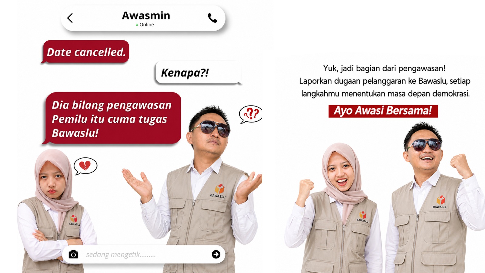 Date Cancelled? Saatnya Peduli Demokrasi dan Ikut Awasi Pemilu!