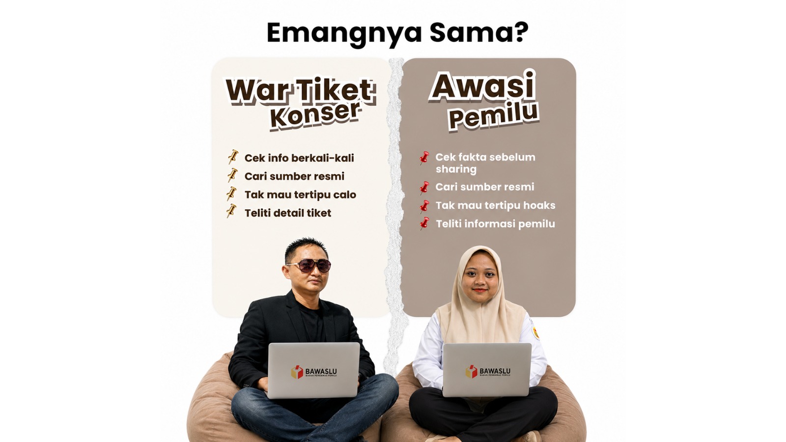 Bawaslu Pringsewu Ajak Masyarakat Jadi Pemilih Cerdas dengan Saring Informasi Sebelum Berbagi