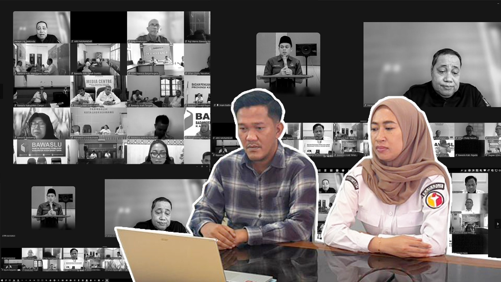 Bangun SDM Berkualitas dan Green Office, Bawaslu Pringsewu Ikuti Rakor Jumat Sehati dan Jumpa Berlian
