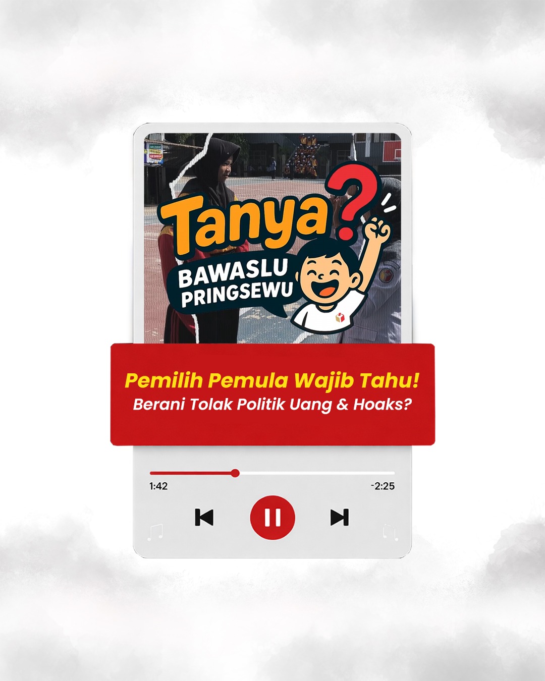 Tanya Bawaslu Pringsewu Hadir di SMK YPT Pringsewu, Edukasi Pemilih Pemula Melalui Tanya Jawab Interaktif