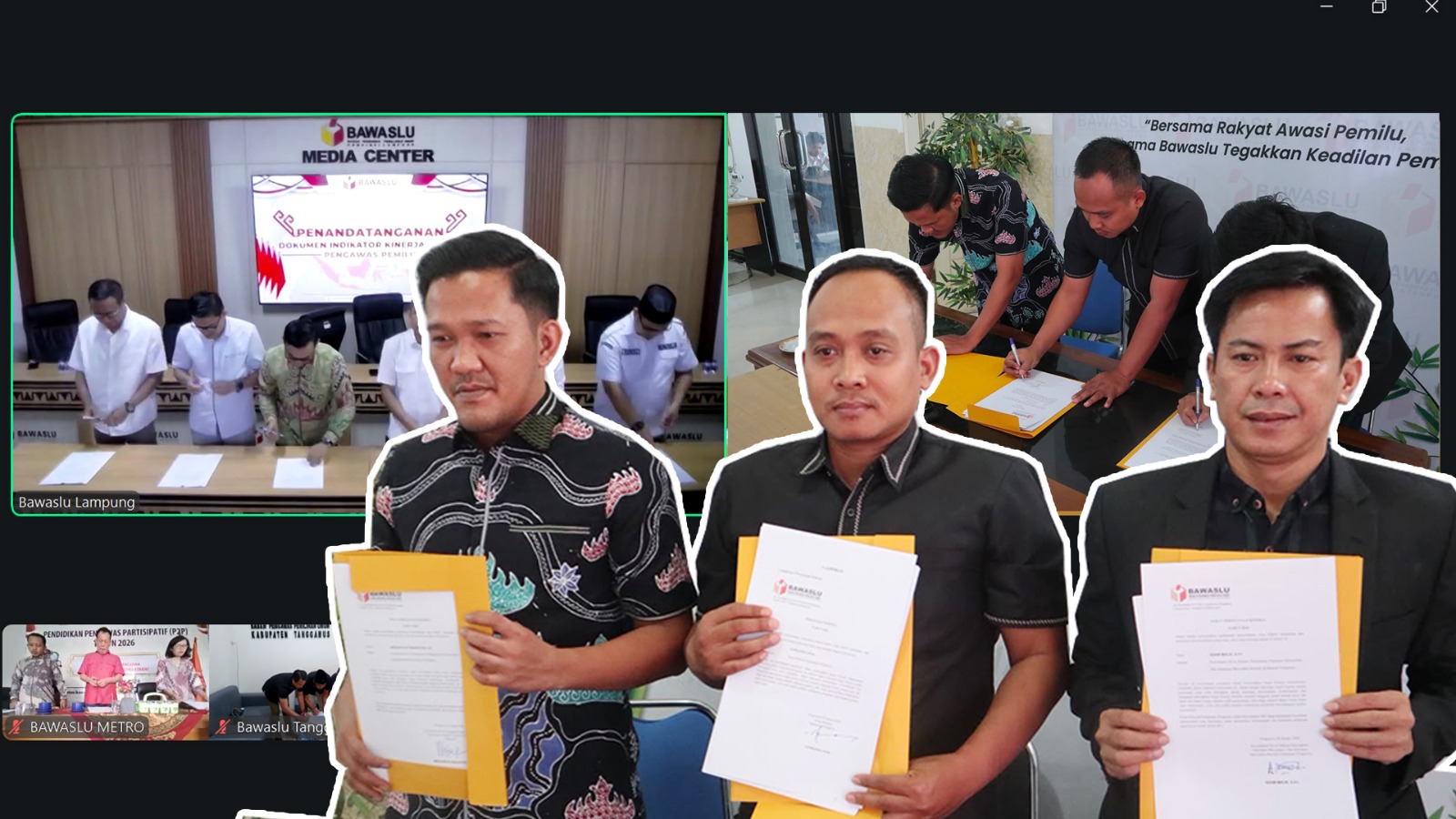 Bawaslu Pringsewu Perkuat Komitmen Kinerja melalui Penandatanganan IKU 2026