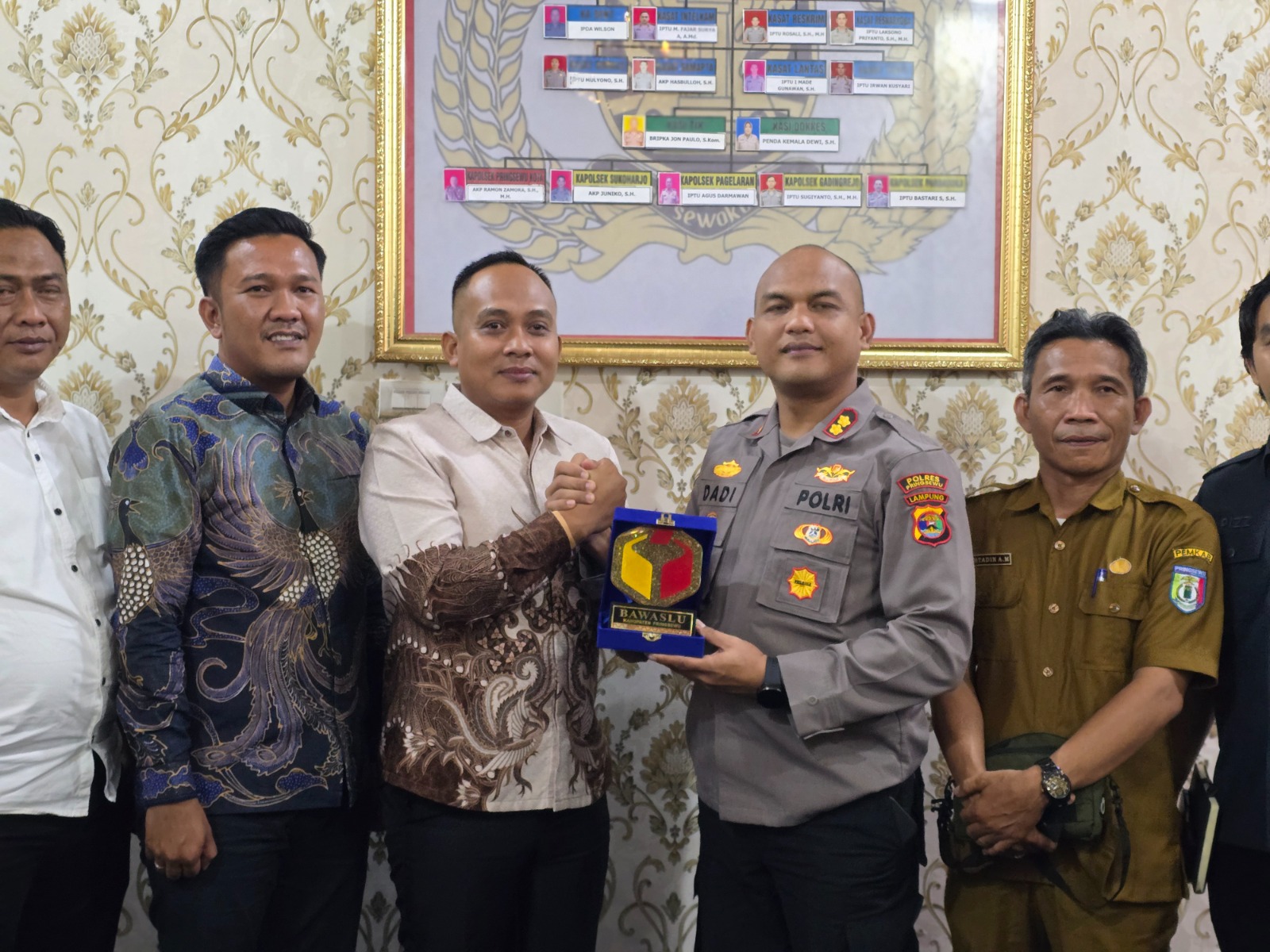 Perkuat Kolaborasi Kelembagaan, Bawaslu Pringsewu Audiensi dengan Polres