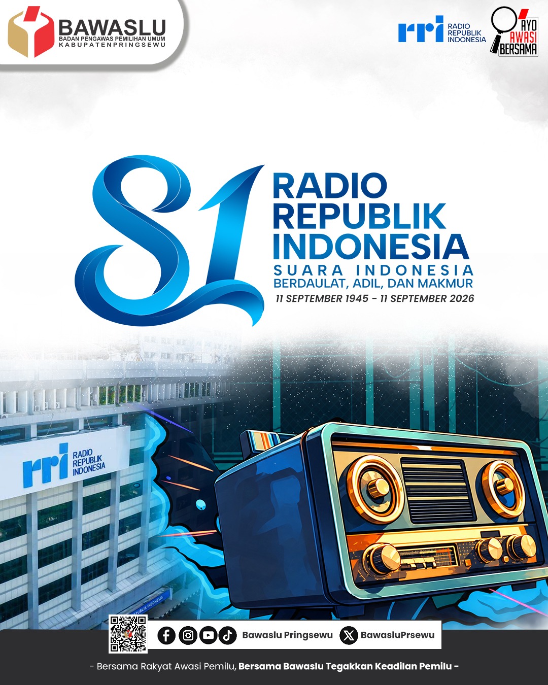 Hari Radio Nasional 2026: 81 Tahun RRI Mengudara, Menjaga Suara Indonesia di Tengah Era Digital