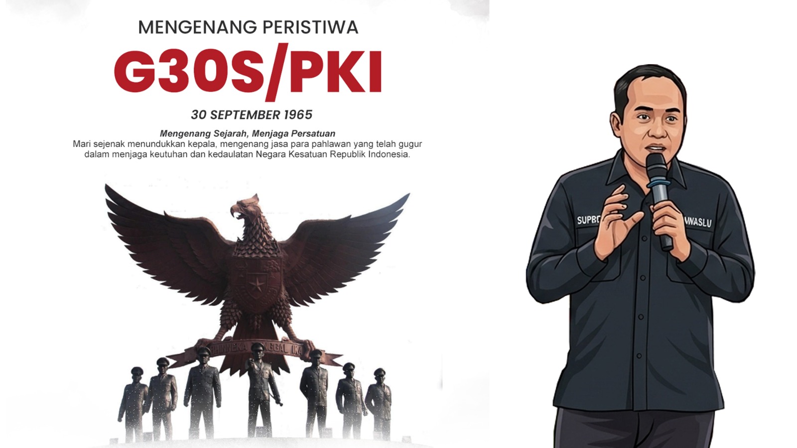 Ketua Bawaslu Pringsewu Suprondi: Mengenang Sejarah, Menjaga Persatuan