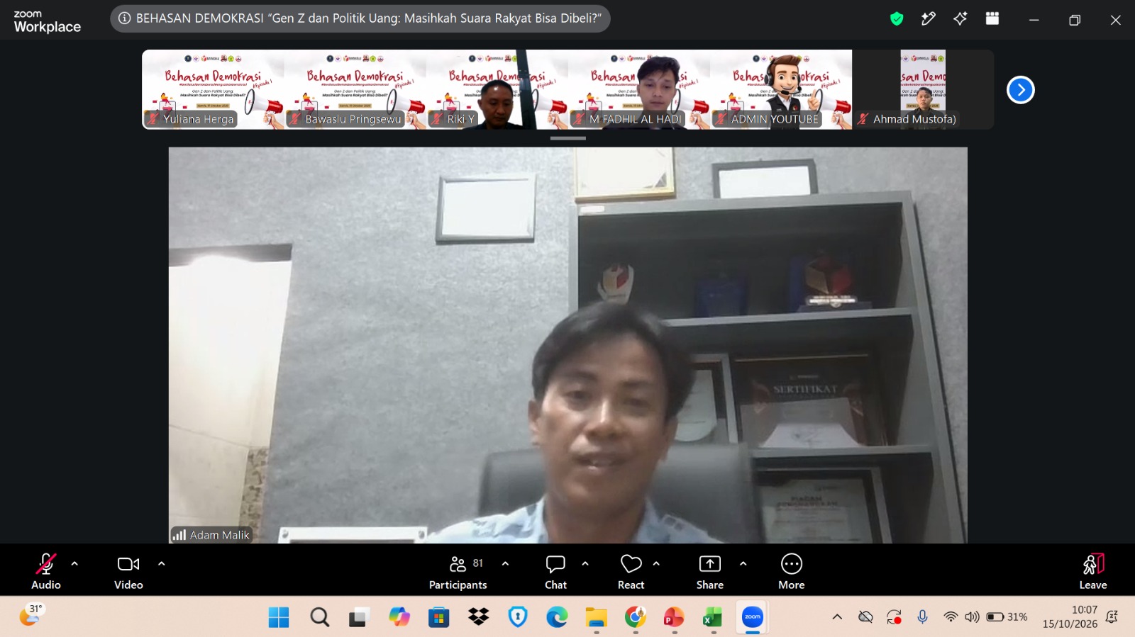 Adam Malik: Gen Z Bukan Sekadar Pemilih, tetapi Penentu Arah Demokrasi
