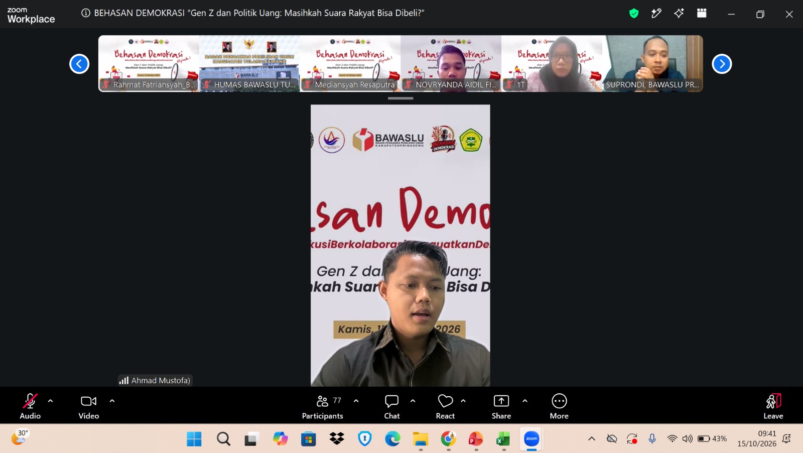 Aliansi BEM Pringsewu Dorong Kolaborasi Mahasiswa dan Bawaslu Kawal Demokrasi