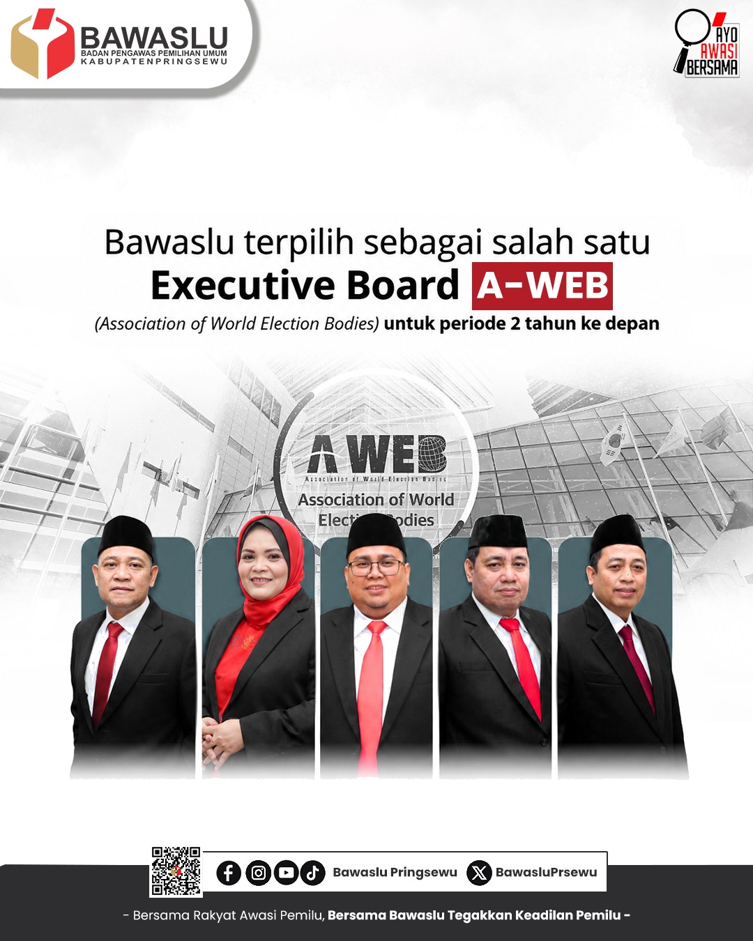 Bawaslu RI Jadi Executive Board A-WEB, Perkuat Peran Indonesia dalam Pengawasan Pemilu Global