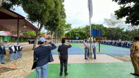 Bawaslu Goes To School: Sosialisasi Pengawasan Partisipatif bagi Pemilih Pemula” yang digelar di SMA Negeri 2 Pringsewu