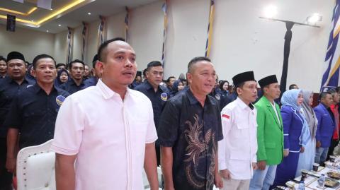 — Ketua Badan Pengawas Pemilihan Umum (Bawaslu) Kabupaten Pringsewu, Suprondi, S.Kom, menghadiri kegiatan Pelantikan Pengurus Dewan Pimpinan Daerah (DPD) Partai NasDem Kabupaten Pringsewu Masa Bakti 2025–2029 