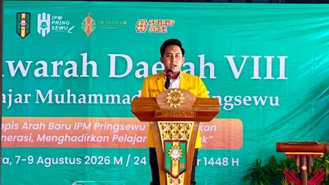 Bawaslu Pringsewu Hadiri Musyda VIII IPM, Dorong Pelajar Jadi Agen Perubahan dan Pelopor Demokrasi
