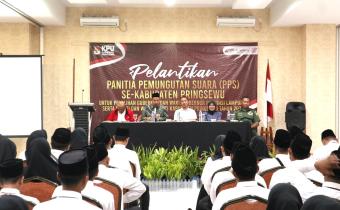 Ketua Bawaslu Pringsewu, Suprondi, Tekankan Integritas dan Profesionalitas dalam Pelantikan PPS Pemilihan 2024