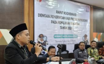 SINERGITAS DENGAN PEMERINTAH DAERAH, BAWASLU PRINGSEWU GELAR RAPAT KOORDINASI PADA PEMILIHAN SERENTAK TAHUN 2024
