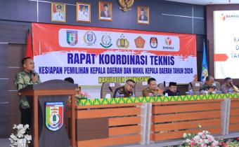 Bawaslu Paparkan Persiapan Pengawasan Pemilihan Serentak 2024 dalam Rakernis Kesiapan Pilkada di Pringsewu