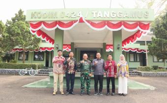 Audiensi Ke Kodim 0424 Tanggamus, Bawaslu Pringsewu Bangun Sinergi Bersama