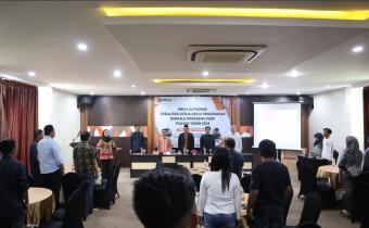 Foto Media Gathering Sosialisasi Kerja-Kerja Pengawasan Bawaslu Pringsewu pada Pilkada Tahun 2024