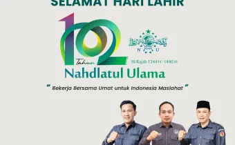 Foto selamat memperingati Hari Lahir (Harlah) ke-102 Nahdlatul Ulama (NU)