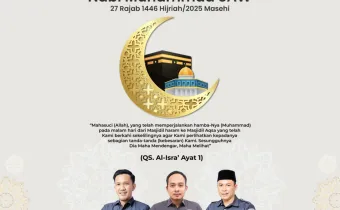 Foto memperingati Isra Mi’raj Nabi Muhammad SAW 27 Rajab 1446 H / 2025 M
