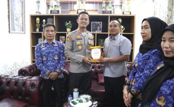 Perkuat Sinergitas, Bawaslu Pringsewu Gelar Audiensi Bersama Polres Pringsewu