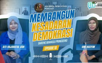 Podcast NgoDe Episode 10 Tayang, Bawaslu Pringsewu Angkat Tema Membangun Kesadaran Demokrasi