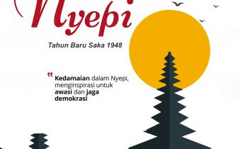 Bawaslu Pringsewu Ucapkan Selamat Hari Raya Nyepi Tahun Baru Saka 1948