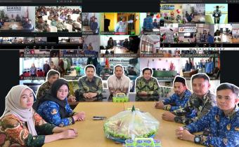 Bawaslu Pringsewu Ikuti Rangkaian HUT ke-18 Bawaslu RI Secara Daring