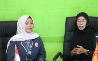 Suara Gen Z untuk Demokrasi,  Ketua OSIS SMK YPT Hadir di Podcast NgoDe Bawaslu Pringsewu