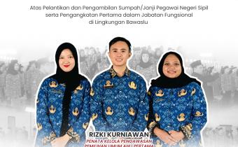Bawaslu Pringsewu Ucapkan Selamat atas Pelantikan PNS Formasi Tahun Anggaran 2024