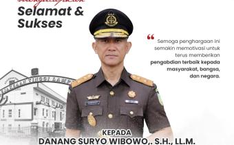 Bawaslu Kabupaten Pringsewu Ucapkan Selamat atas Prestasi Danang Suryo Wibowo Raih Anugerah Komjak