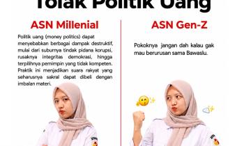 Generasi Boleh Berbeda, Pesannya Tetap Sama: Tolak Politik Uang