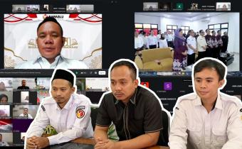 Bawaslu Pringsewu Ikuti Kick Off Pendidikan Pengawas Partisipatif Provinsi Lampung