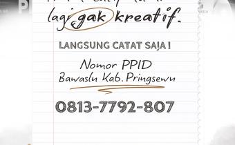 Simpan Kontak PPID Bawaslu Kabupaten Pringsewu, Akses Informasi dan Layanan Pengawasan Jadi Lebih Mudah