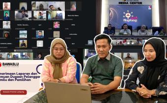 Perkuat Kualitas Penanganan Pelanggaran, Bawaslu Pringsewu Ikuti kegiatan ANTI LINGLUNG
