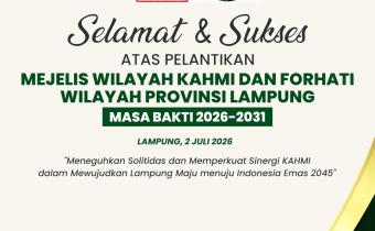 Bawaslu Kabupaten Pringsewu Sampaikan Ucapan Selamat atas Pelantikan Majelis Wilayah KAHMI dan FORHATI Lampung