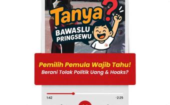 Tanya Bawaslu Pringsewu Hadir di SMK YPT Pringsewu, Edukasi Pemilih Pemula Melalui Tanya Jawab Interaktif