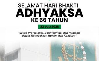 Bawaslu Kabupaten Pringsewu Ucapkan Selamat Hari Bhakti Adhyaksa ke-66